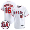 Men Los Angeles Angels 'Garret Anderson Tribute Patch' Vapor Premier Limited Jersey - All Stitched