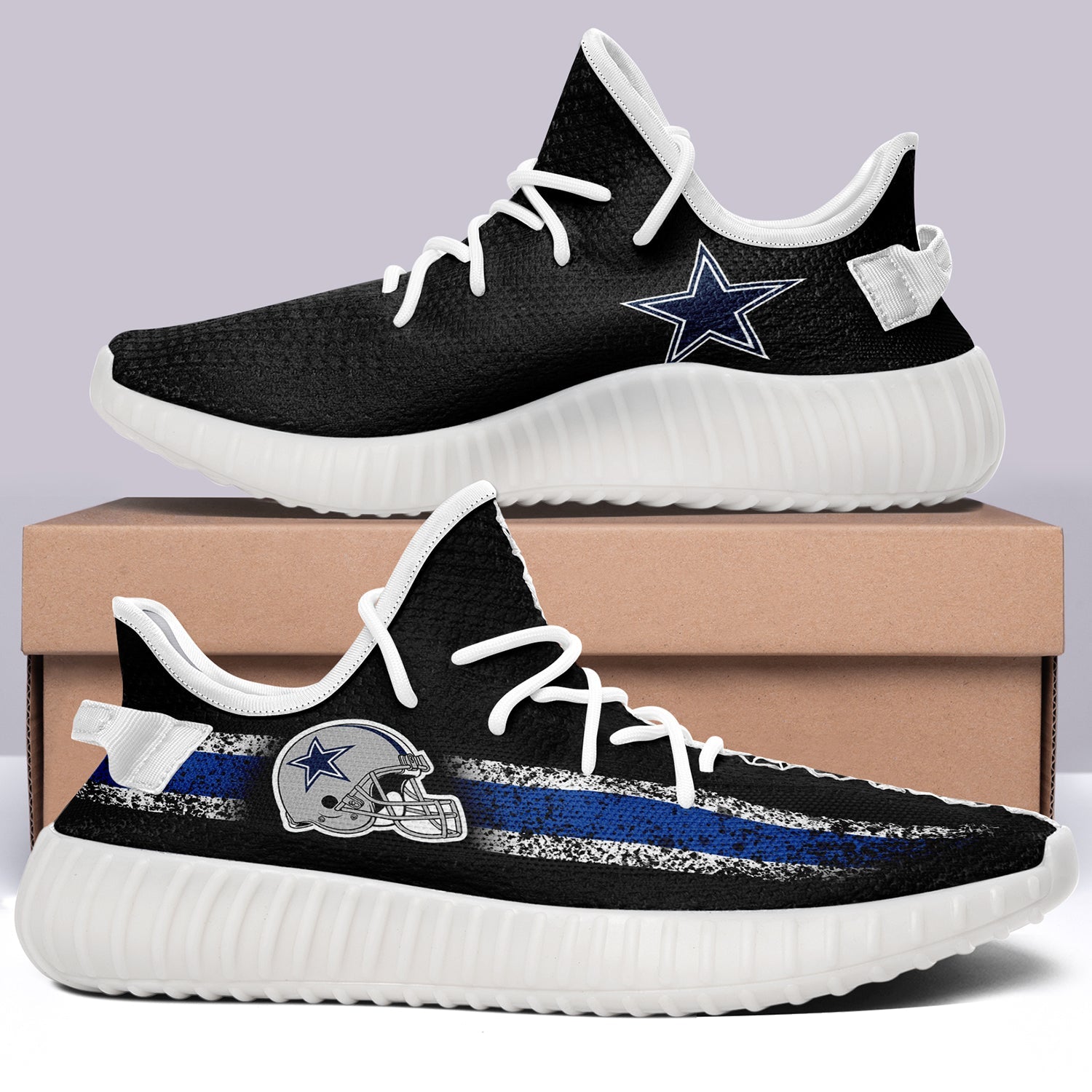 Dallas Cowboys NFL 350v Yeezy Sneakers For Men Women Fans