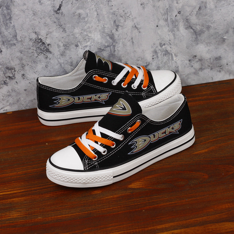 Anaheim Ducks Low Top Canvas Sport Sneakers Shoes For Men Women Fans