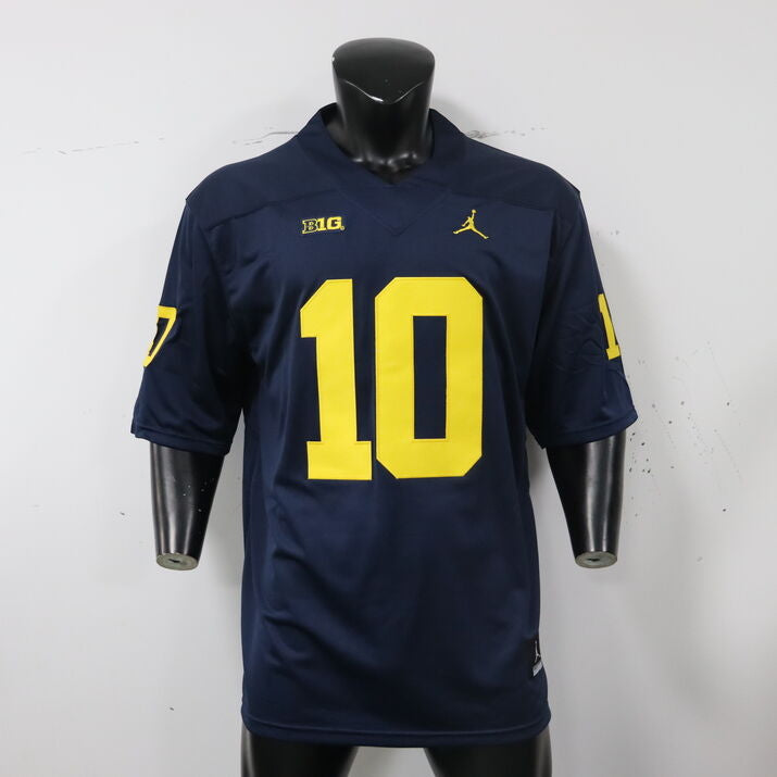 #10 Tom Brady Alumni Michigan Wolverines Football Jersey Stitched Navy