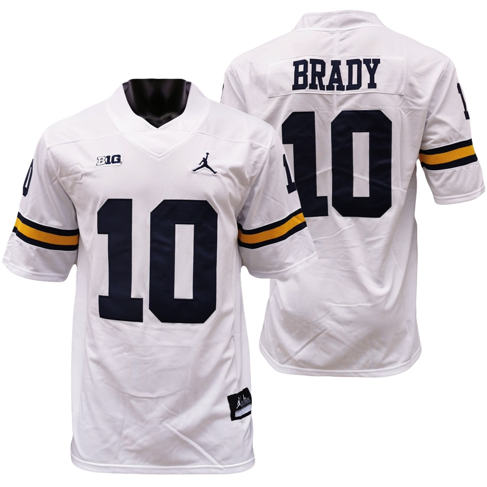#10 Tom Brady Alumni Michigan Wolverines Football Jersey Stitched