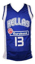 Dimitris Diamantidis Jersey #13 Greece Custom Basketball Blue