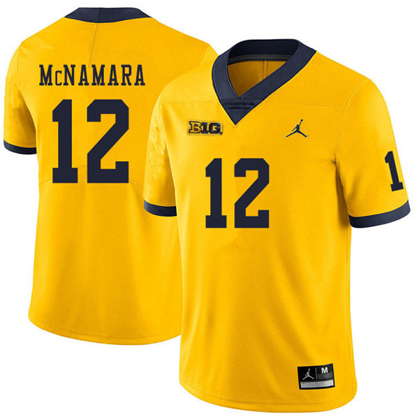 #12 Cade McNamara Alumni Men’s Michigan Wolverines Football Jersey Stitched