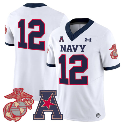 12th Man Jersey #12 Navy Midshipmen Vapor USMC Premier Stitched