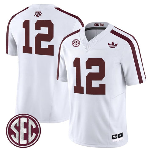12th Man Jersey #12 Texas A&M Aggies 2025 Vapor Limited V2 Stitched