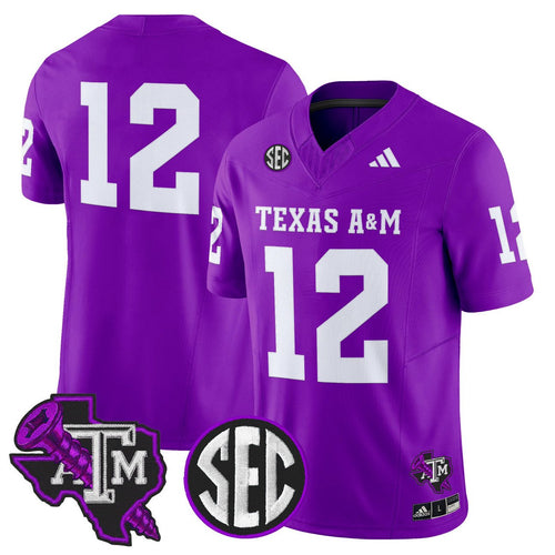 12th Man Jersey #12 Texas A&M Aggies DJ Screw Vapor Limited Stitched
