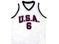 Lebron James Jersey #6 Team USA Basketball White