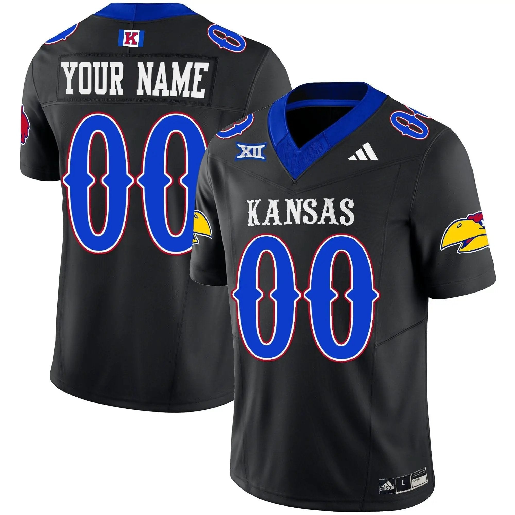 Kansas Jayhawks Football  Blackhawk Vapor Limited Custom Jersey