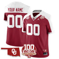 Custom Oklahoma Sooners 1946-56 Throwback Uniforms - 100th Season Football