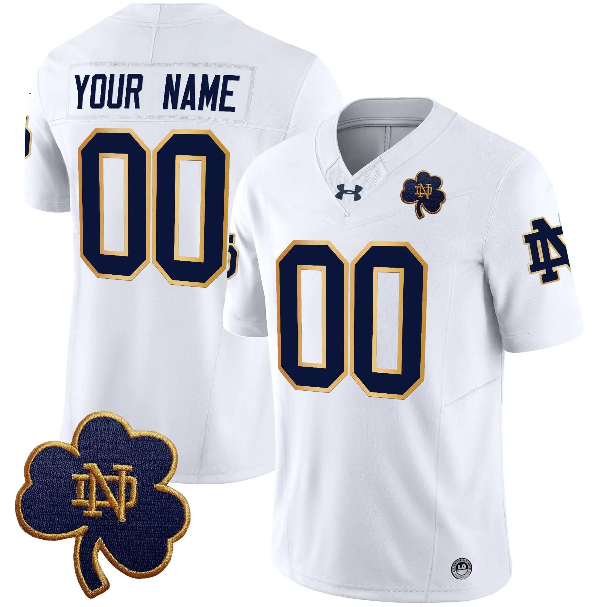 Notre Dame Fighting Irish 2024 Vapor Limited Custom Jersey V3