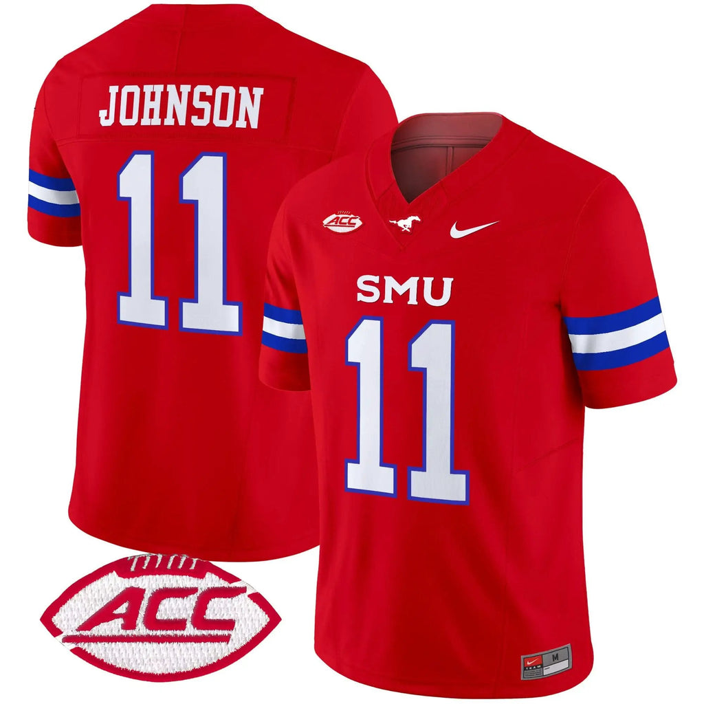 Men SMU Mustangs Football 2025 Vapor Limited Jersey - Stitched
