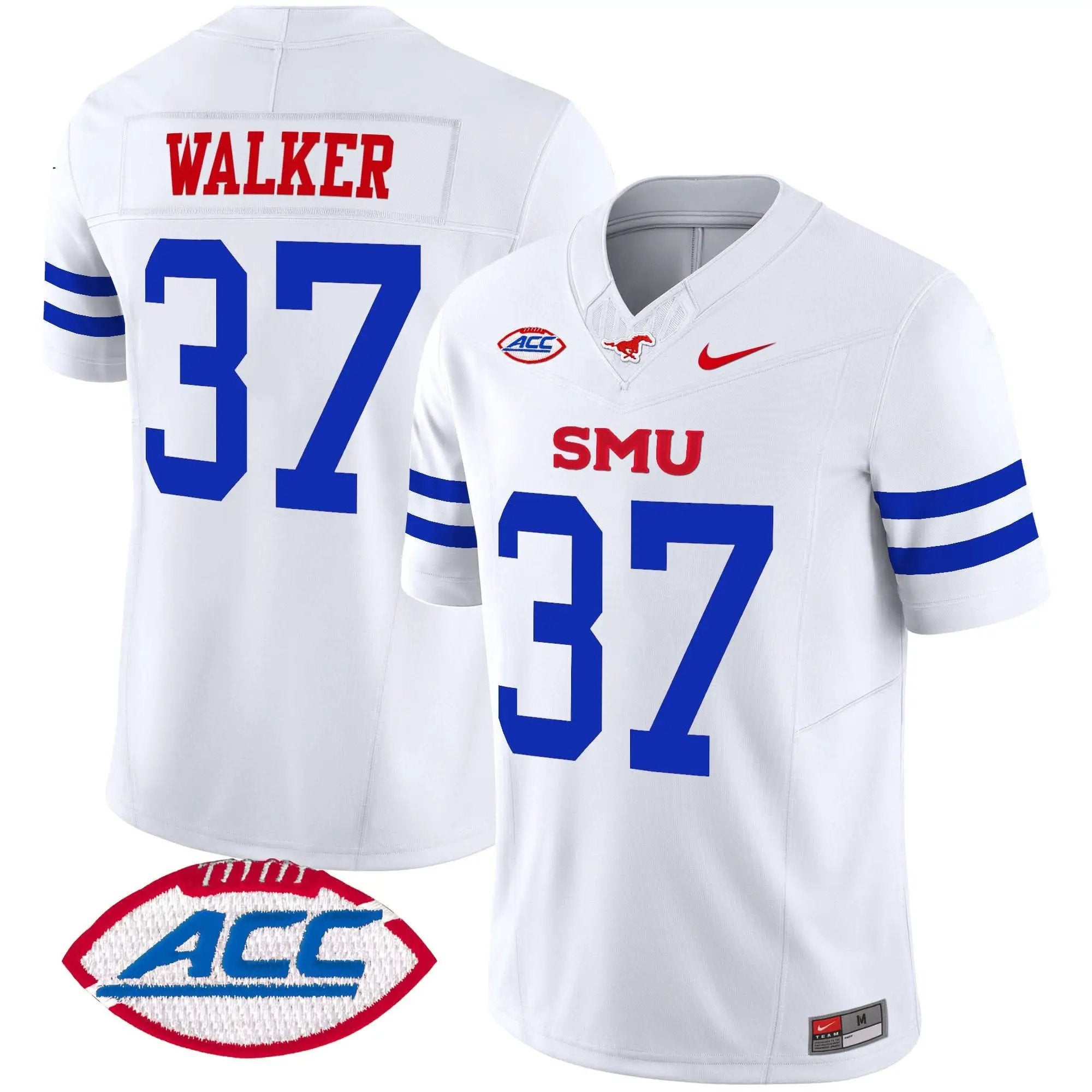 Men SMU Mustangs Football 2025 Vapor Limited Jersey - Stitched