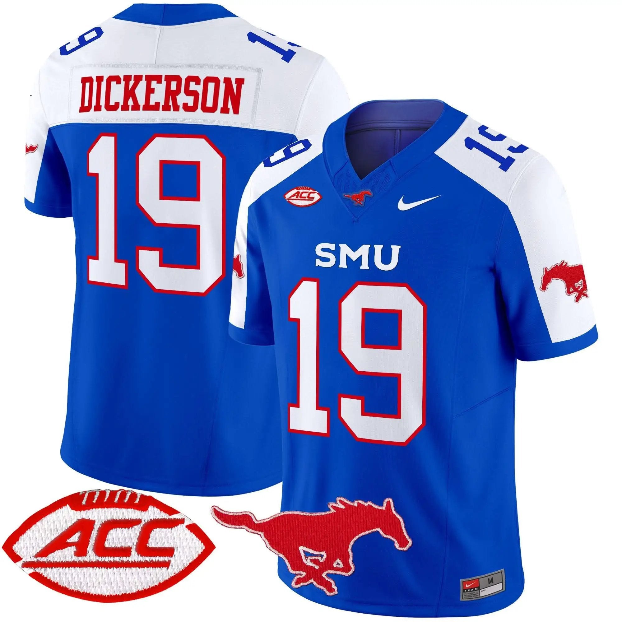 Men SMU Mustangs Football 2025 Vapor Limited Jersey - Stitched