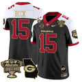 Men Georgia Bulldogs Football 2025 Sugar Bowl & Georgia Map Patch Vapor Limited Jersey