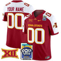 Iowa State Cyclones 2025 PopTarts Bowl Patch Vapor Limited Custom Jersey