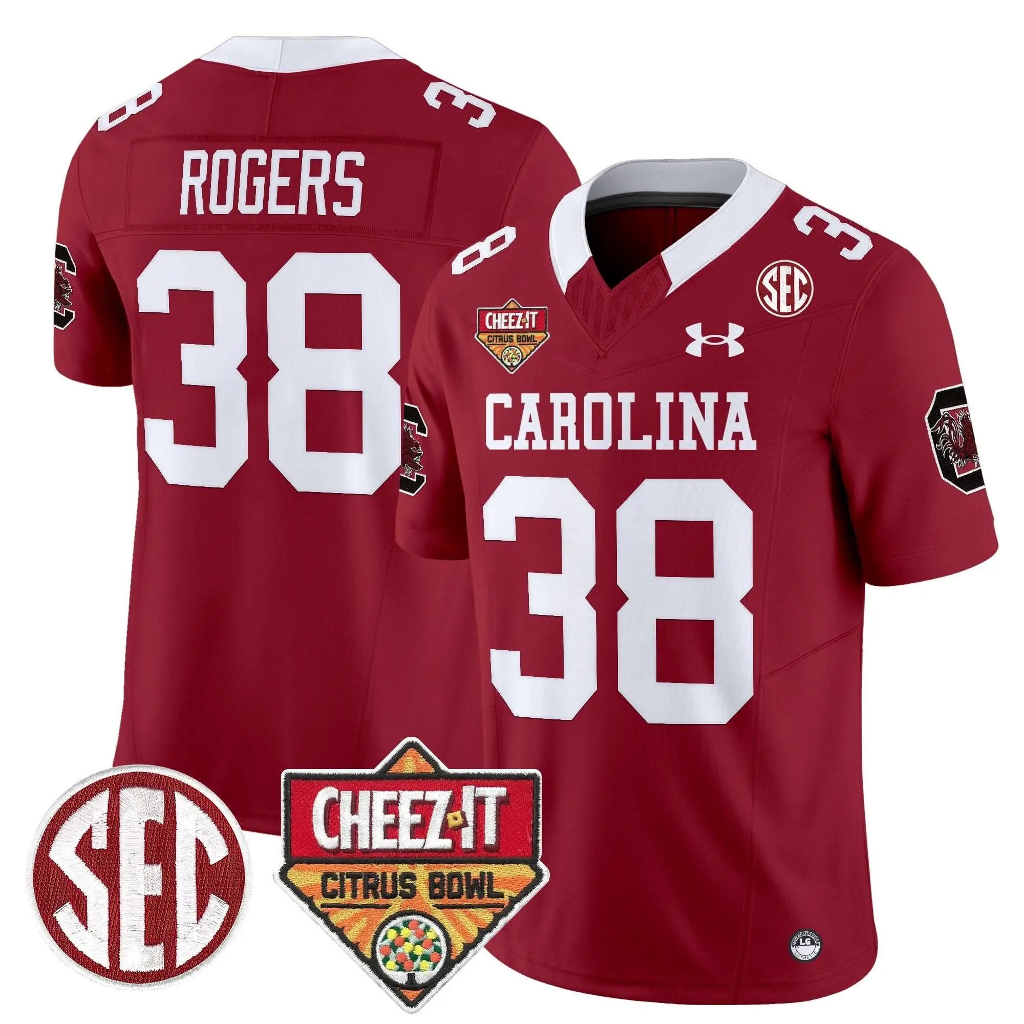 Men South Carolina Gamecocks 1980 Throwback Cheez-It Citrus Bowl Patch Vapor Limited Jersey
