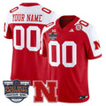 Nebraska Cornhuskers Football 2025 Pinstripe Bowl Patch Vapor Limited Custom Jersey