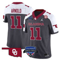 Men  Oklahoma Sooners Football 2025 Armed Forces Bowl Patch Vapor Limited Jersey