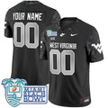 West Virginia Mountaineers Football 2025 Miami Beach Bowl Patch Vapor Limited Custom Jersey