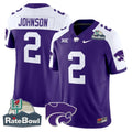 Men Kansas State Wildcats Football 2025 Rate Bowl Patch Vapor Limited Jersey