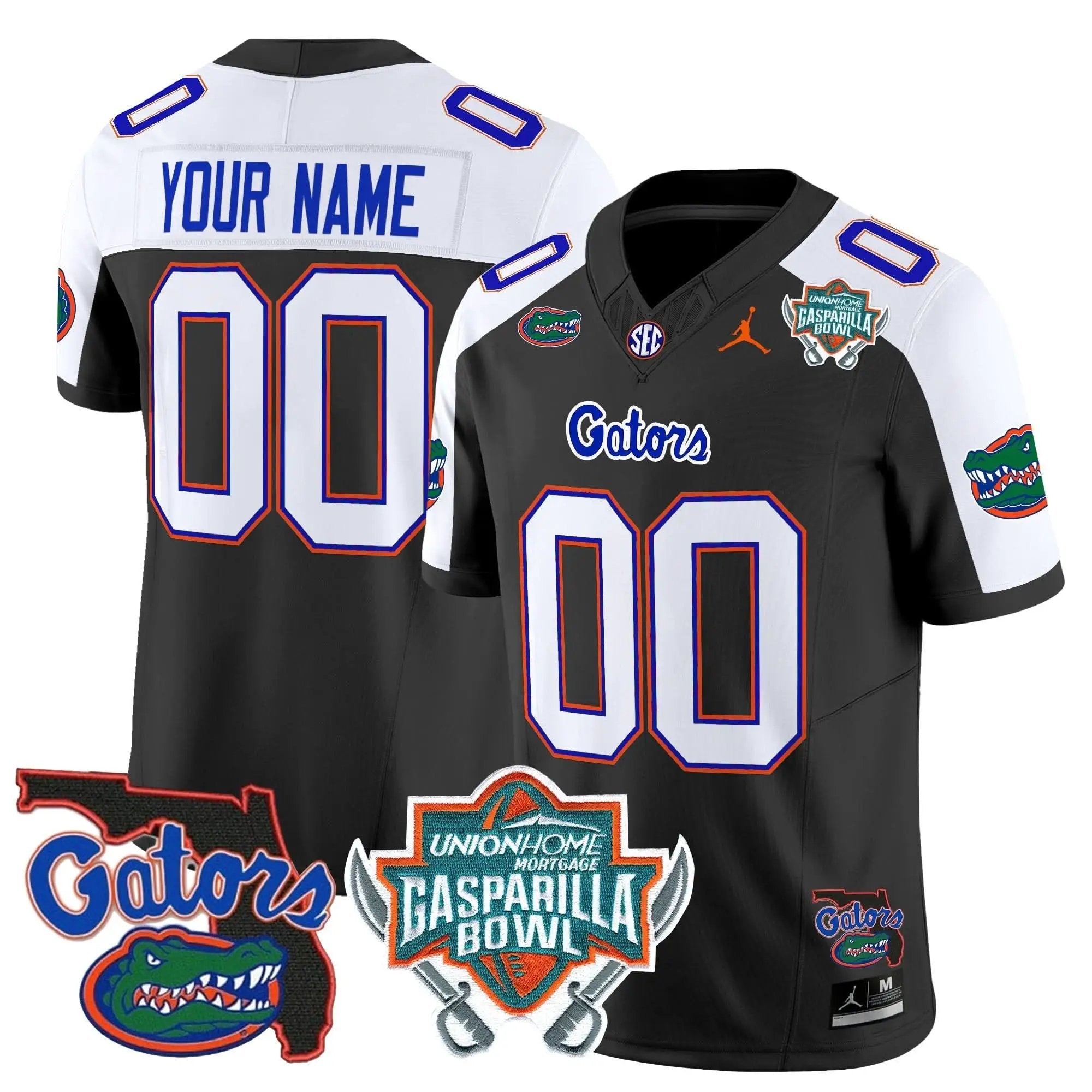 Florida Gators Football 2025 Gasparilla Bowl Patch Vapor Limited Custom Jersey
