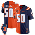 Men Illinois Fighting Illini Football Split Vapor Limited Jersey