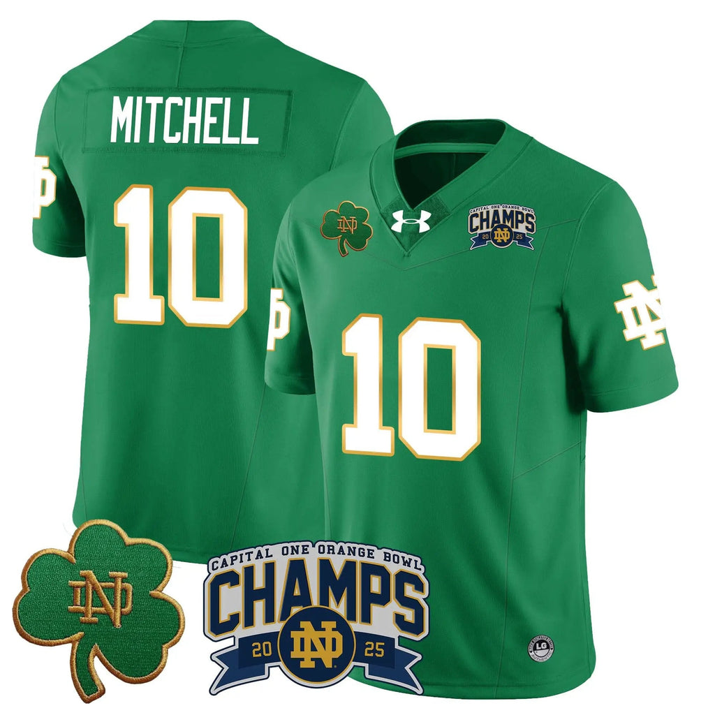 Men Notre Dame Fighting Irish 2025 Orange Bowl Champions Jersey N6 Football