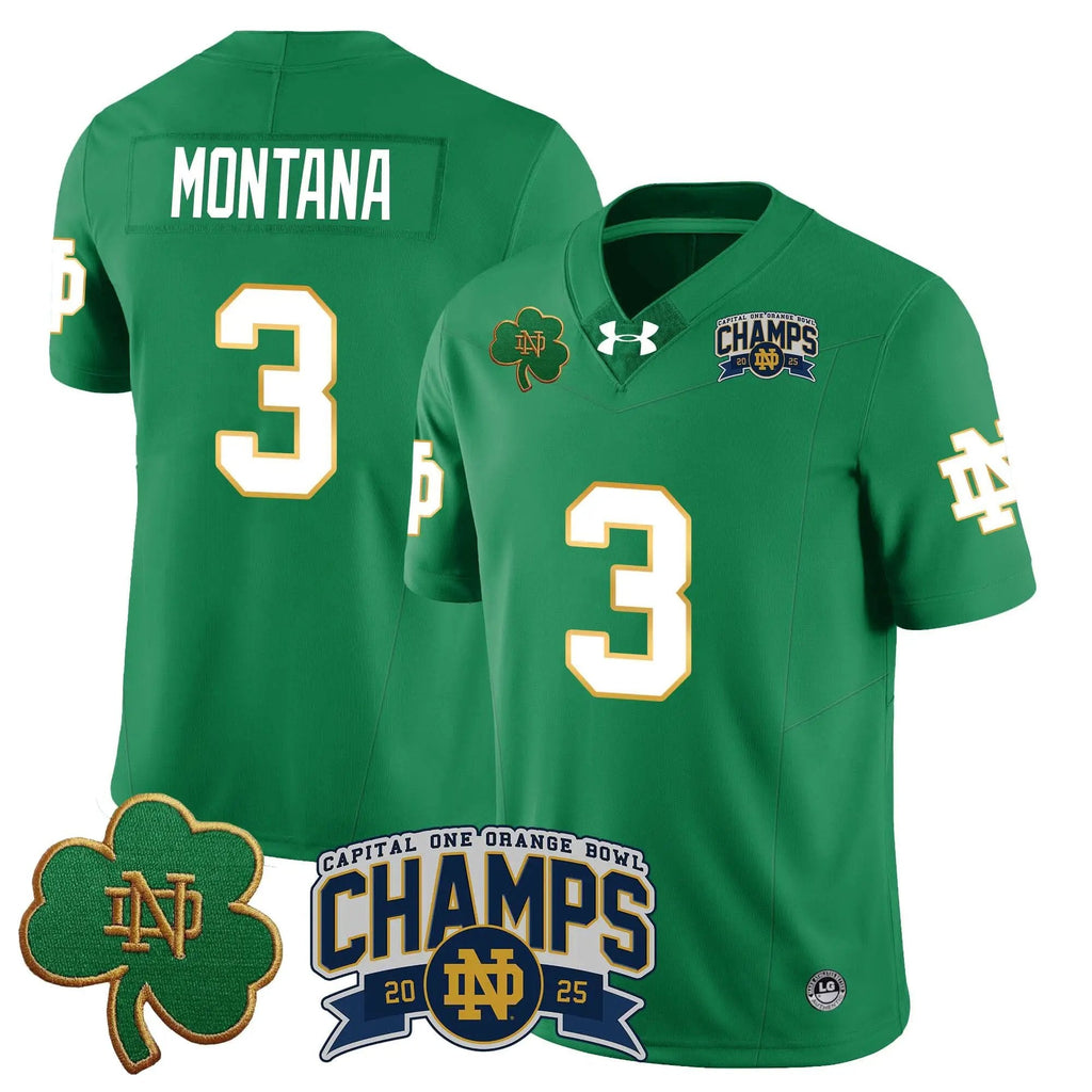 Men Notre Dame Fighting Irish 2025 Orange Bowl Champions Jersey N6 Football