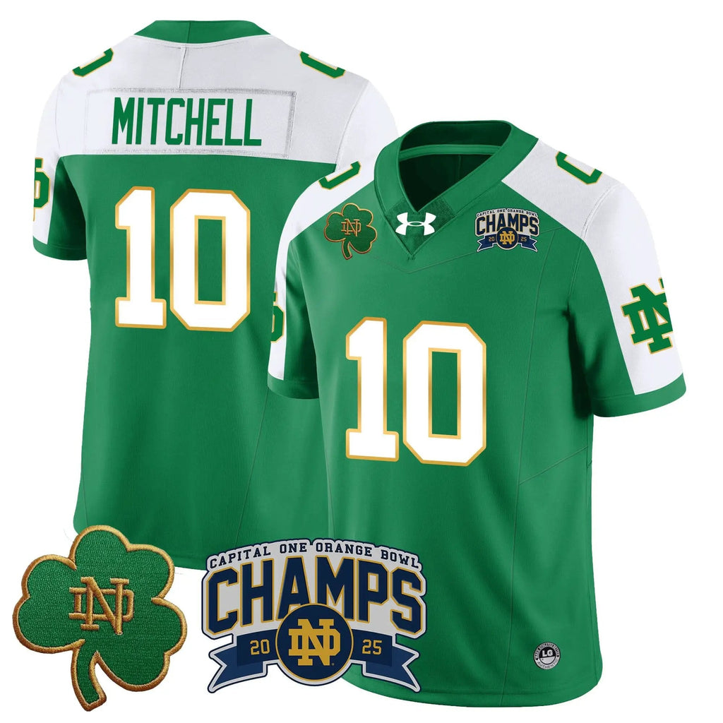 Men Notre Dame Fighting Irish 2025 Orange Bowl Champions Jersey N6 Football