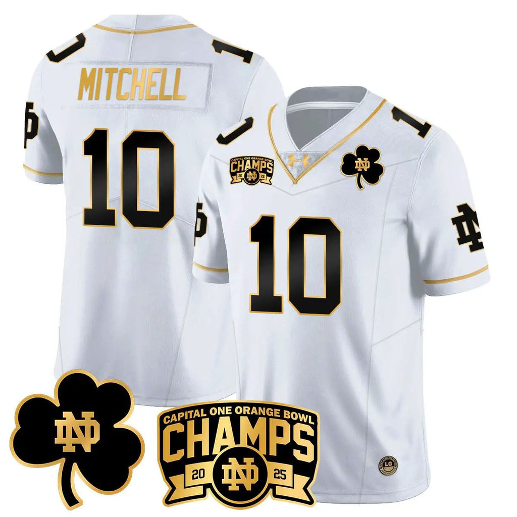 Men Notre Dame Fighting Irish 2025 Orange Bowl Champions Jersey N6 Football