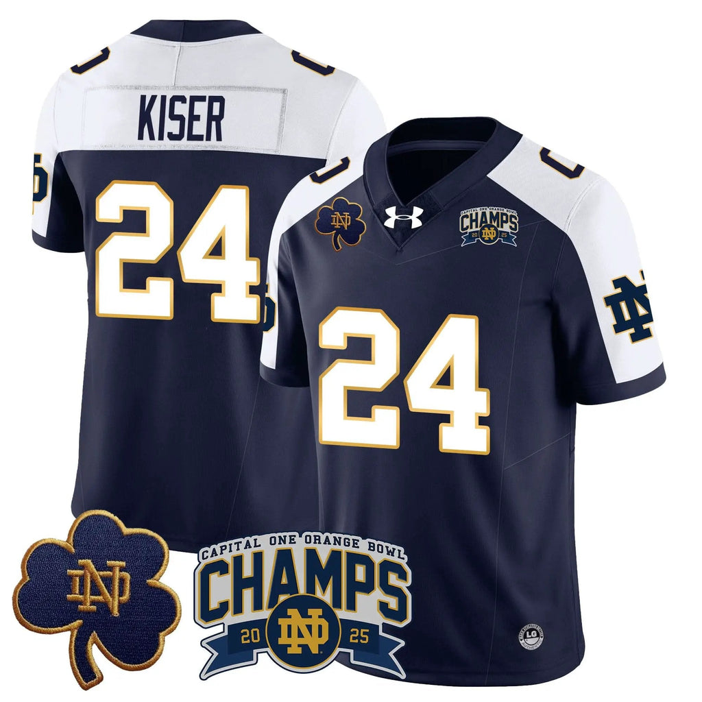 Men Notre Dame Fighting Irish 2025 Orange Bowl Champions Jersey N6 Football
