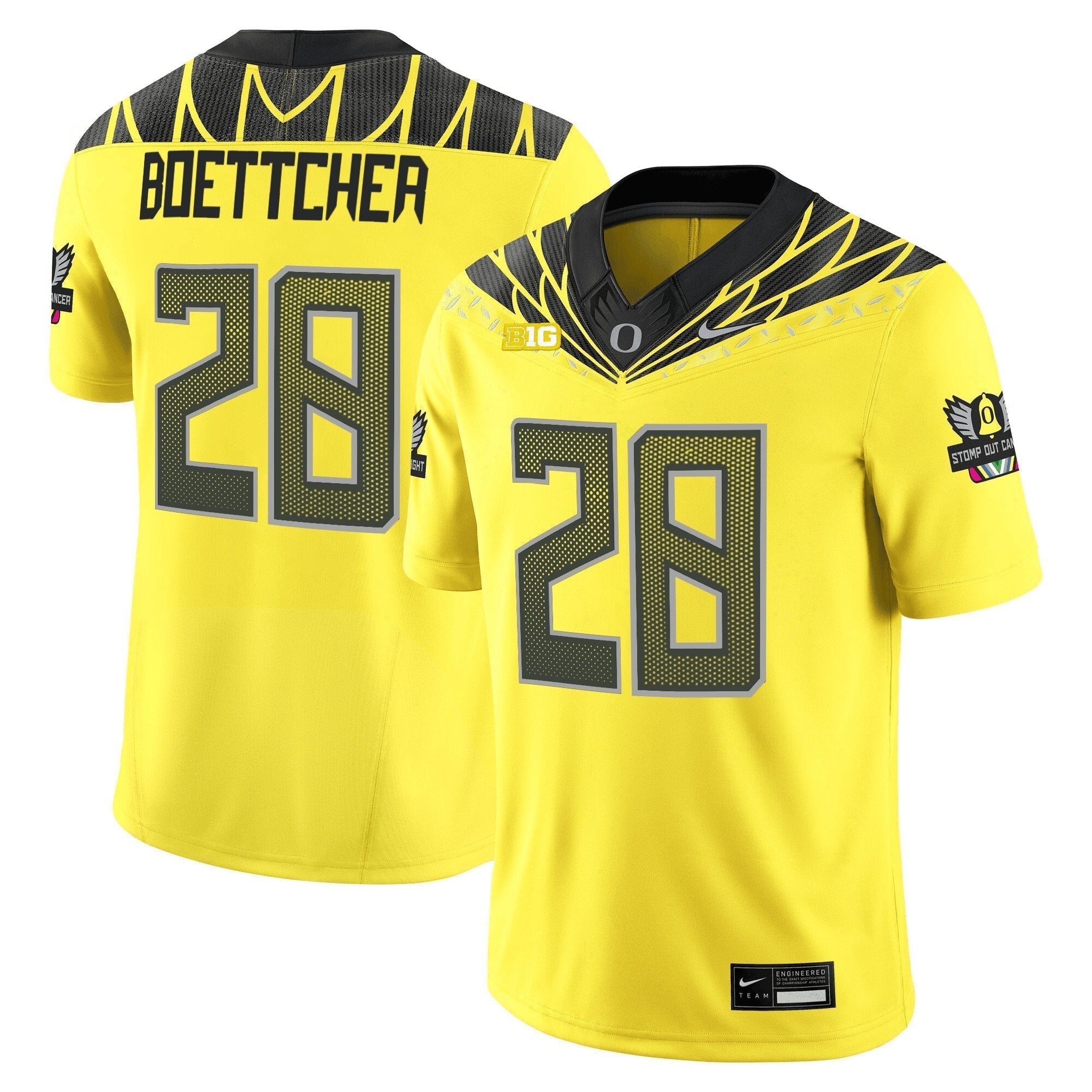 Oregon Ducks 2025 Vapor Limited Jersey V2 - All Stitched