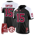 Men Alabama Crimson Tide Throwback Vapor Limited Jersey - Alabama Map