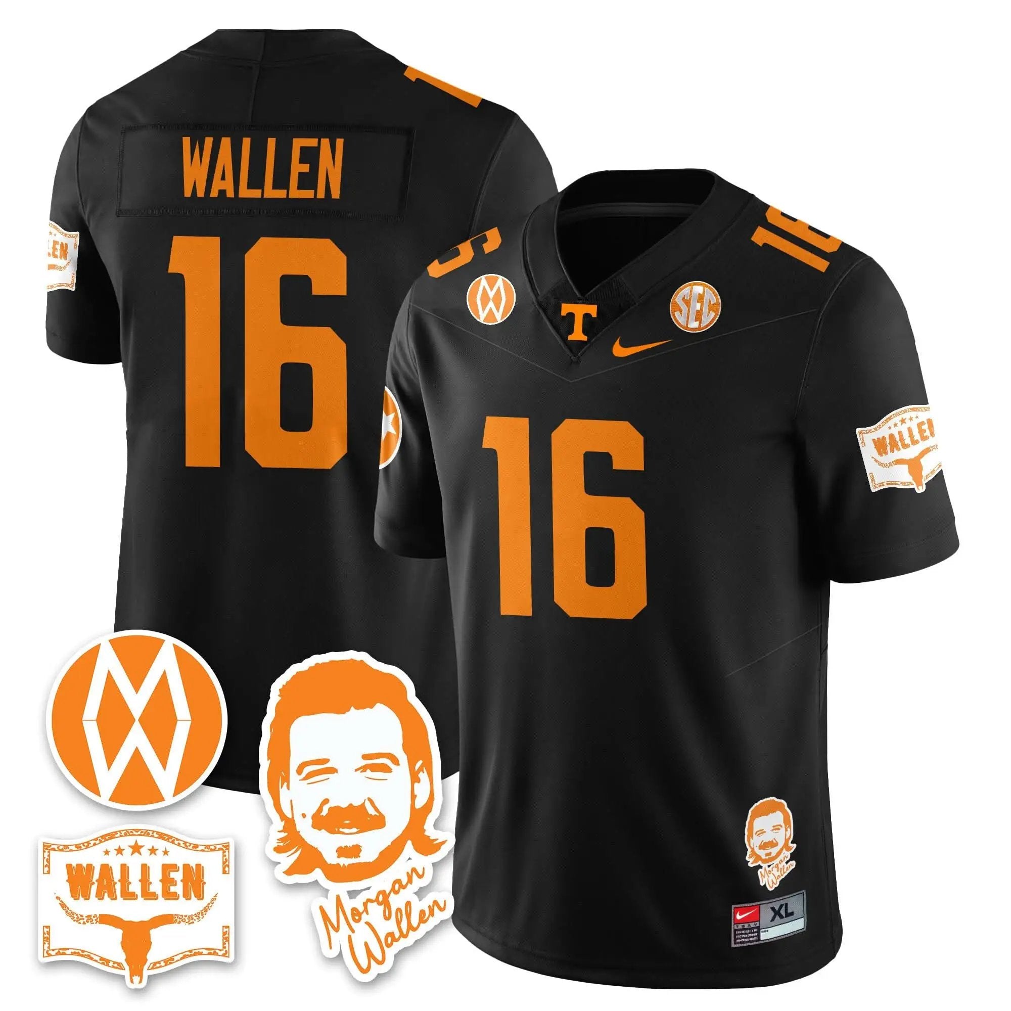 Men Tennessee Volunteers Morgan Wallen 2025 Jersey