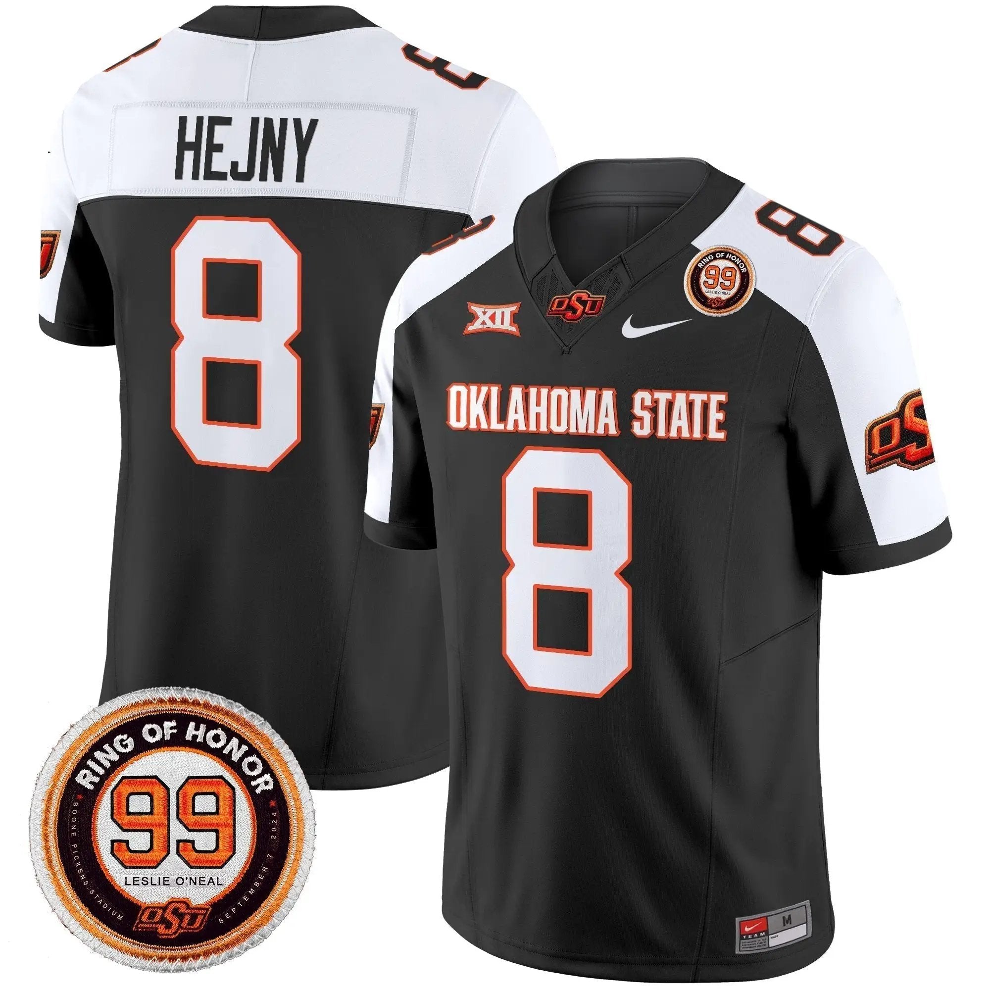 Men Oklahoma State Cowboys Football 2025 Vapor Limited Jersey - Leslie O'neal Patch