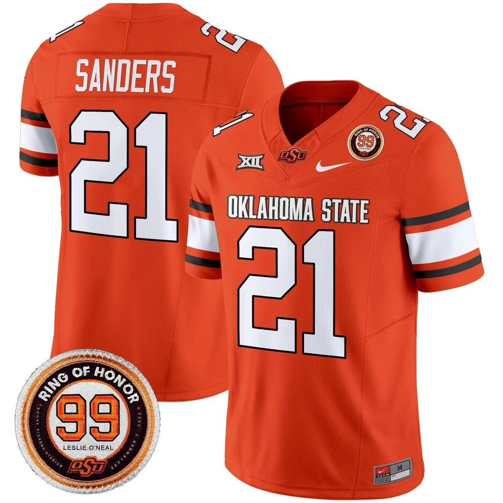 Men Oklahoma State Cowboys Football 2025 Vapor Limited Jersey - Leslie O'neal Patch