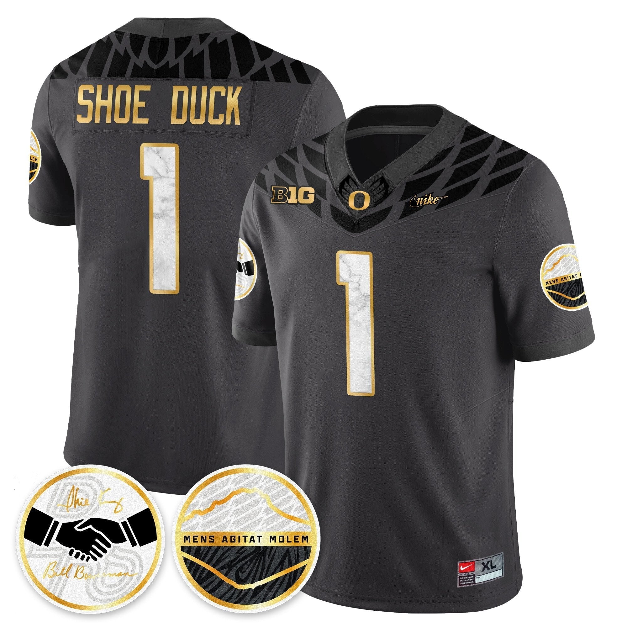 Oregon Ducks 2025 "Shoe Duck" Jersey V1 - All Stitched