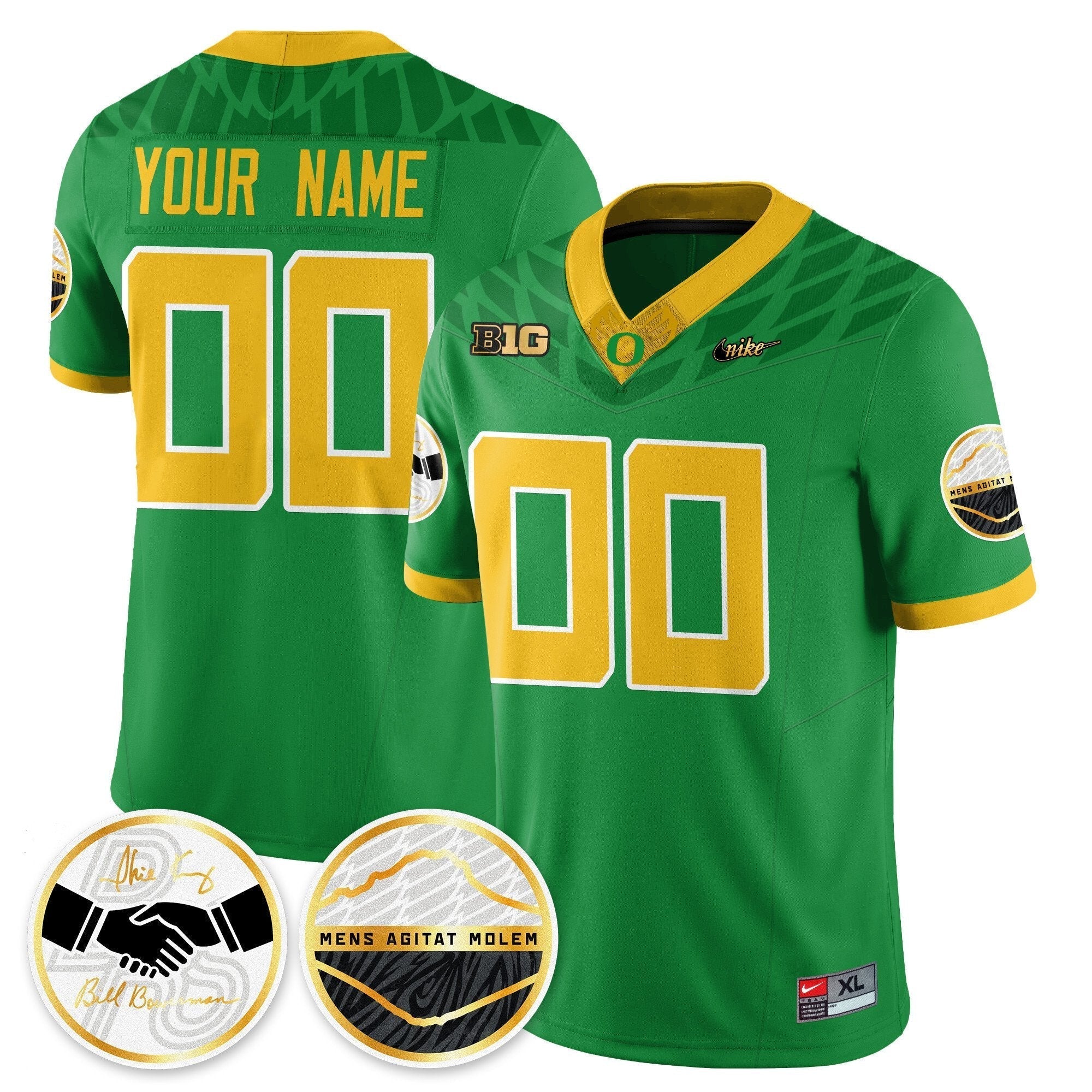 Custom Oregon Ducks 2025 "Shoe Duck" Jersey V1 - All Stitched