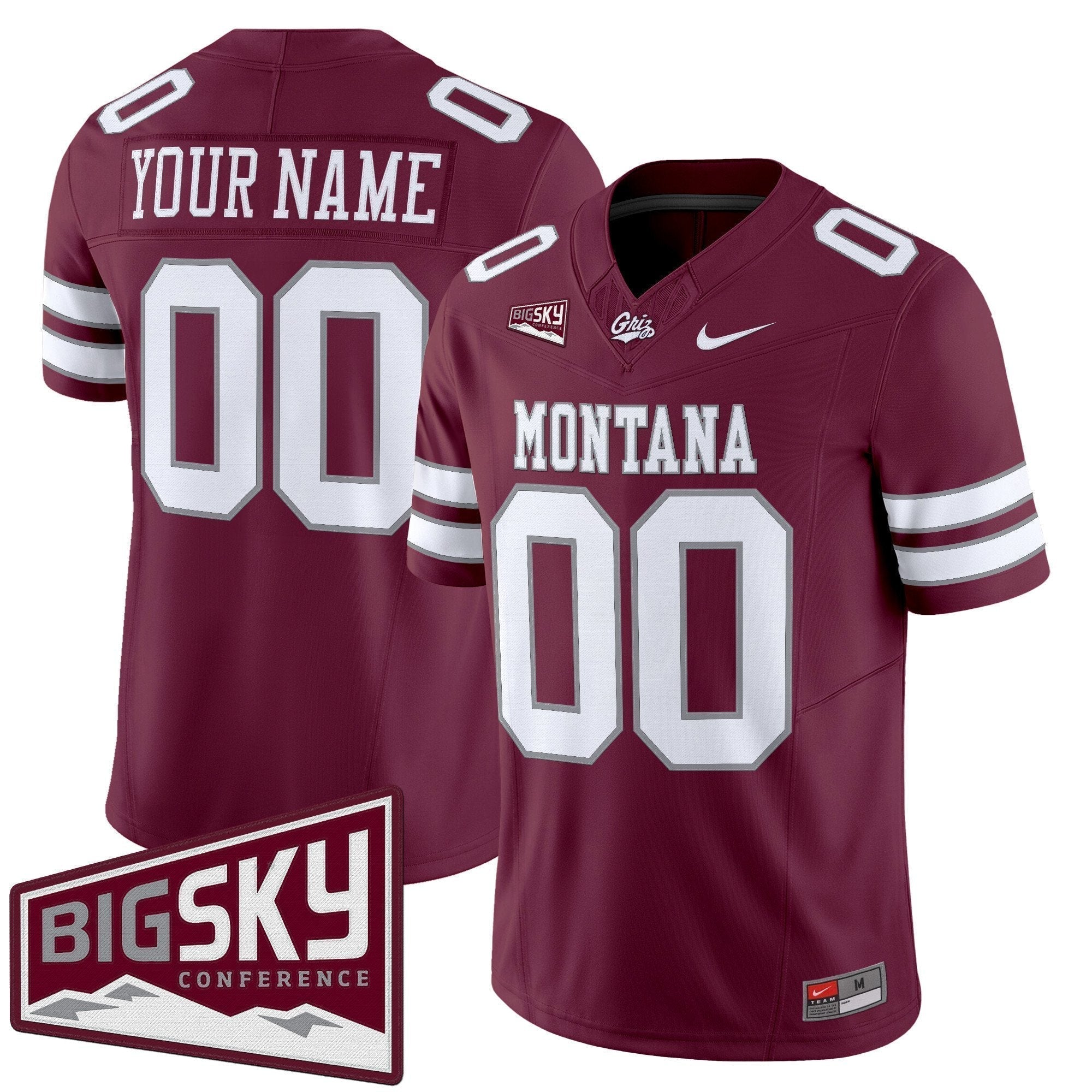 Montana Grizzlies 2025 Vapor Limited Custom Jersey