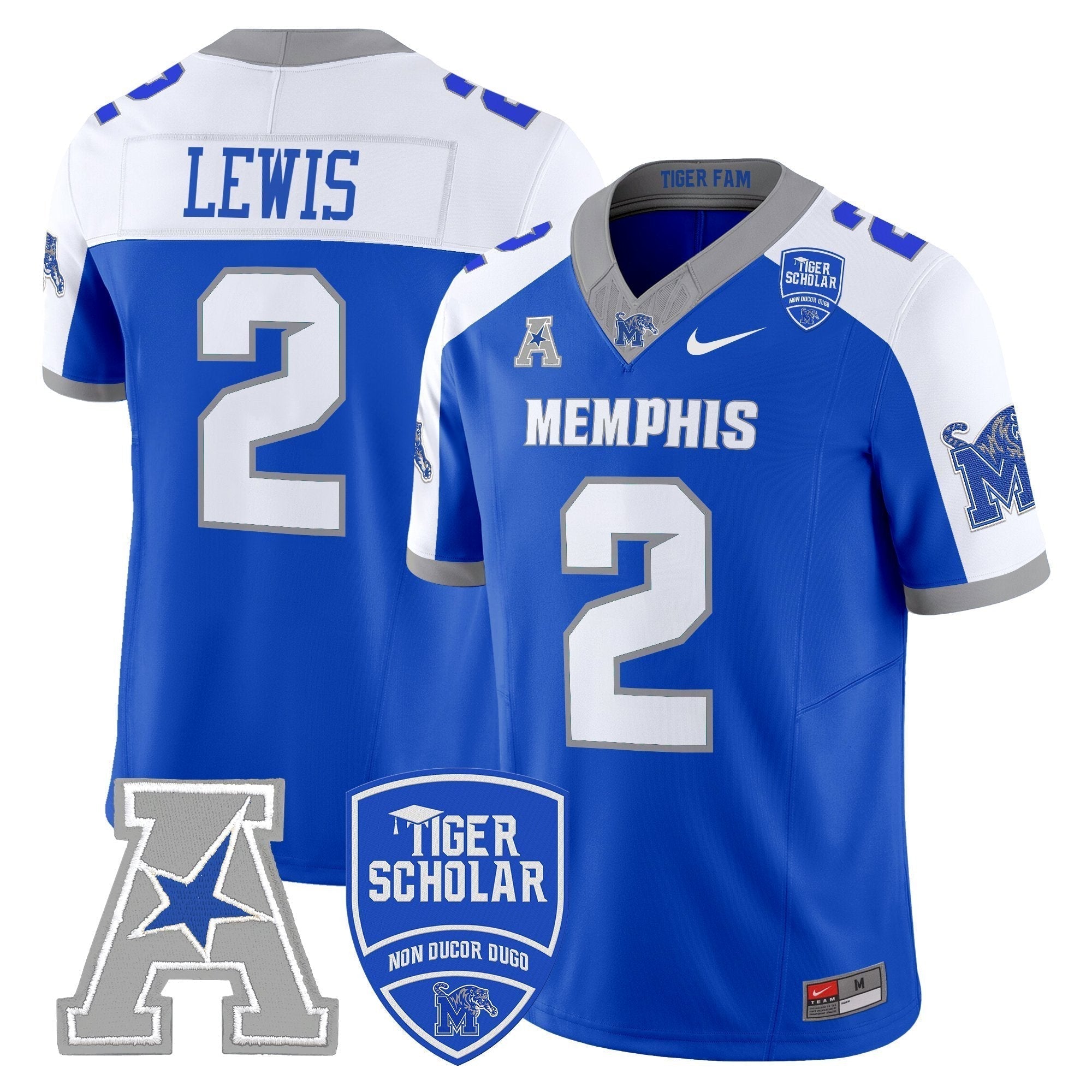 Memphis Tigers 2025 Vapor Limited Jersey - All Stitched