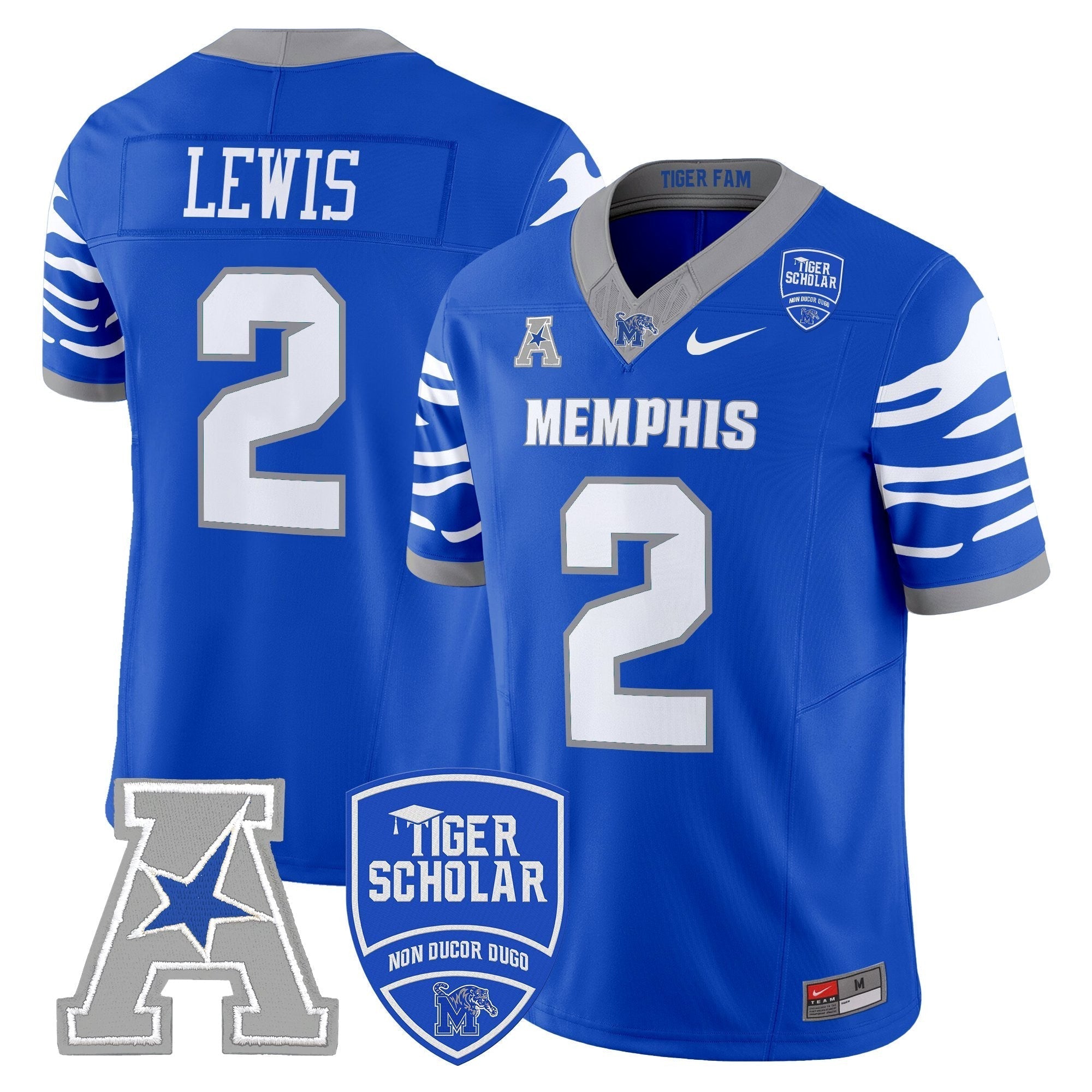Memphis Tigers 2025 Vapor Limited Jersey - All Stitched