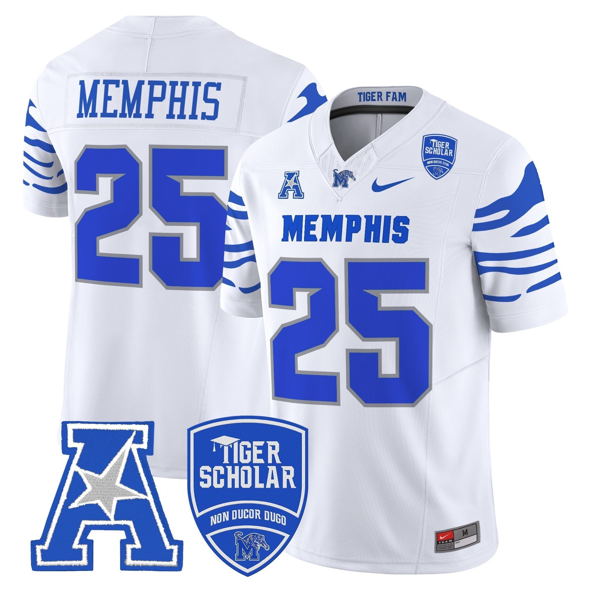 Memphis Tigers 2025 Vapor Limited Jersey - All Stitched