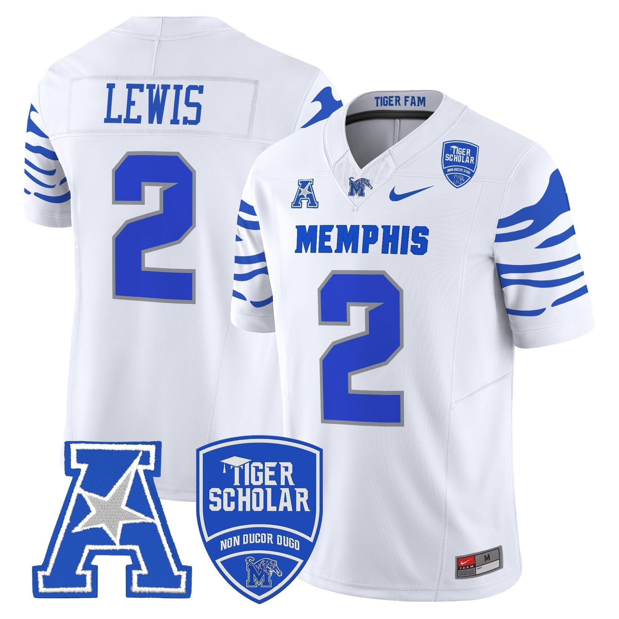 Memphis Tigers 2025 Vapor Limited Jersey - All Stitched
