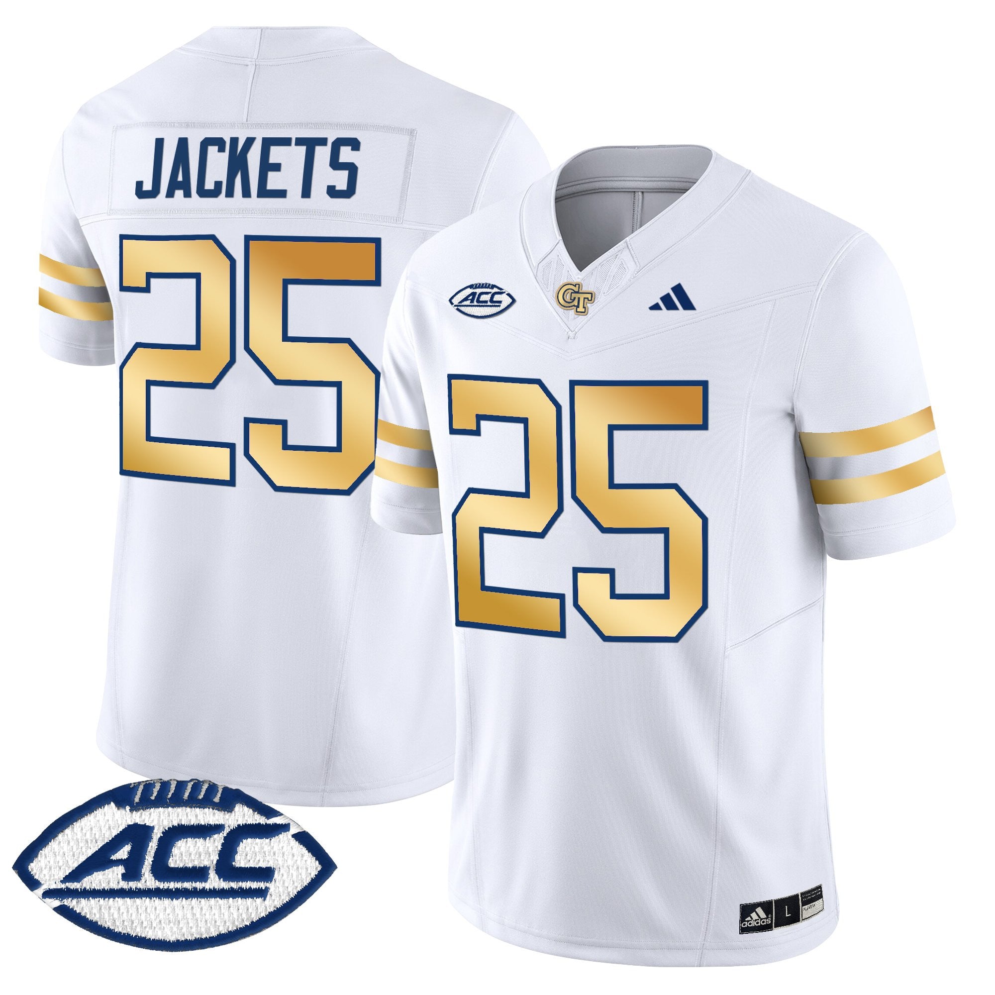 Georgia Tech Yellow Jackets 2025 Vapor Limited Jersey - All stitched
