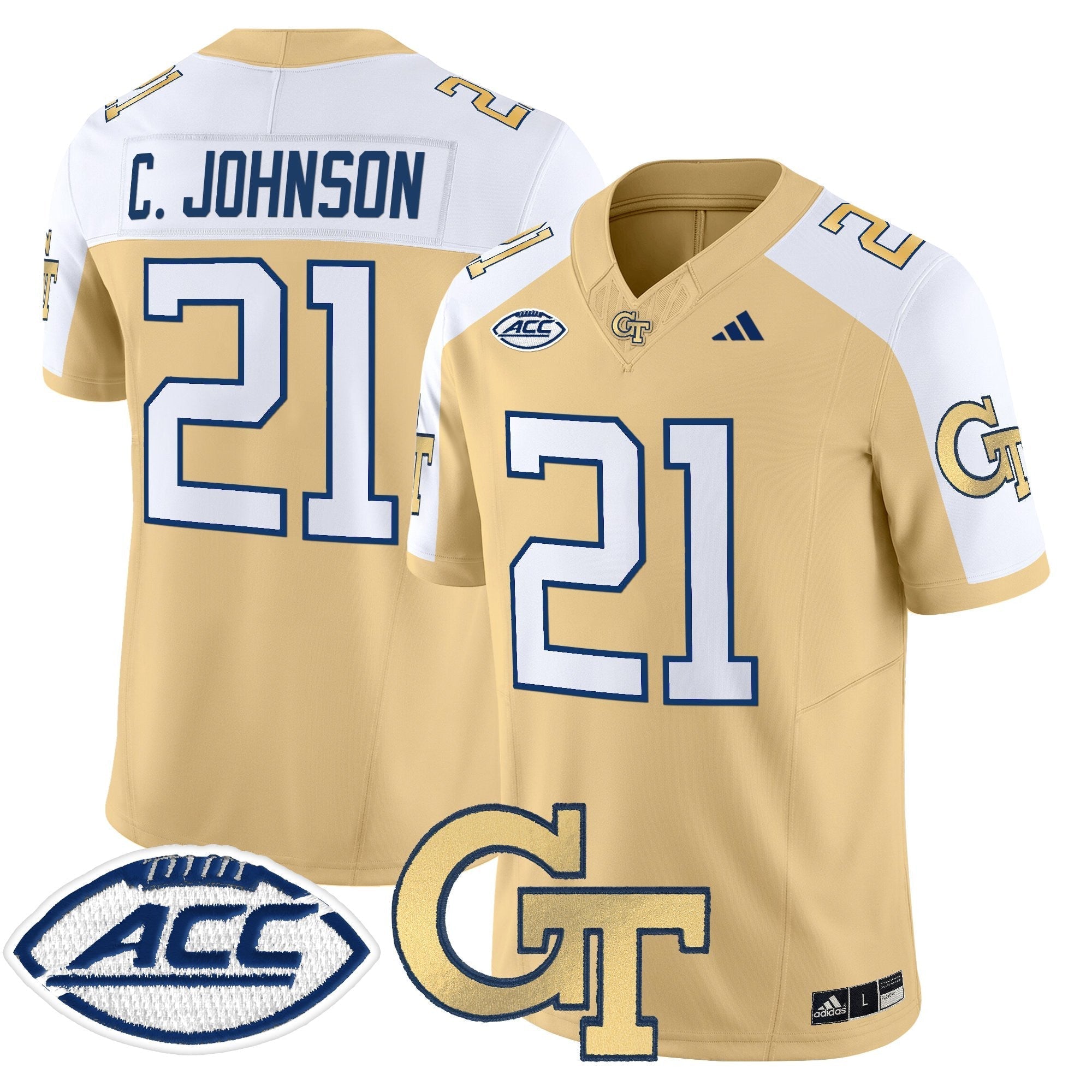 Georgia Tech Yellow Jackets 2025 Vapor Limited Jersey - All stitched