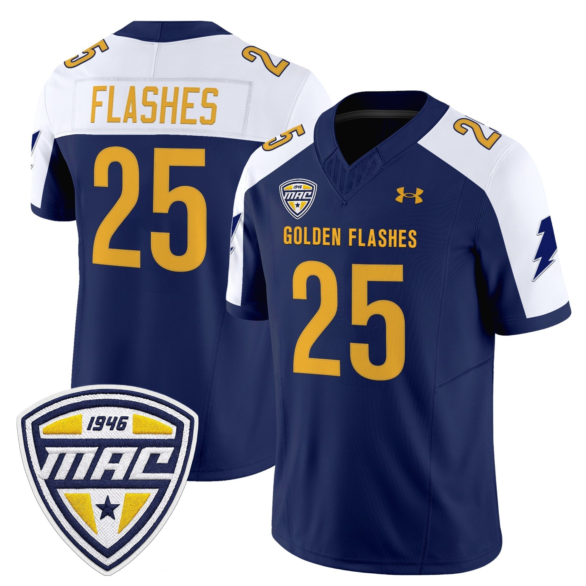 Kent State Golden Flashes 2025 Vapor Limited Jersey - All Stitched