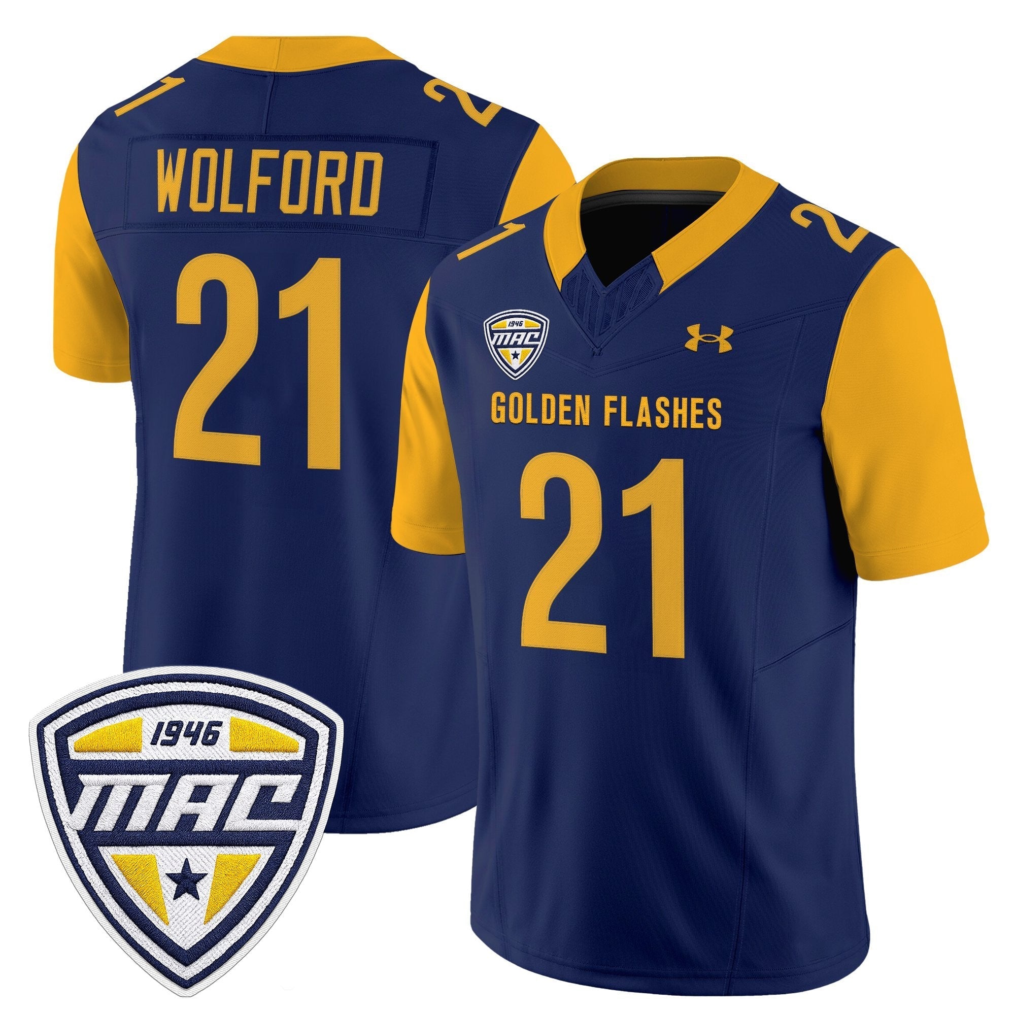 Kent State Golden Flashes 2025 Vapor Limited Jersey - All Stitched