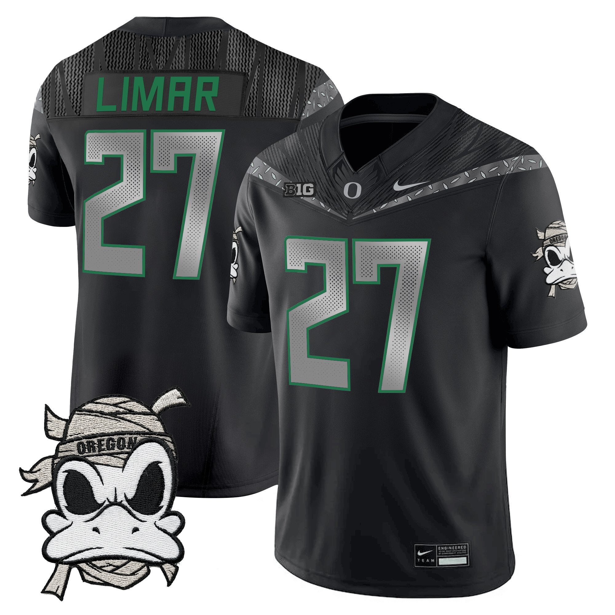 Oregon Ducks 2025 "Mummy Duck" Vapor Limited Jersey V1- All Stitched