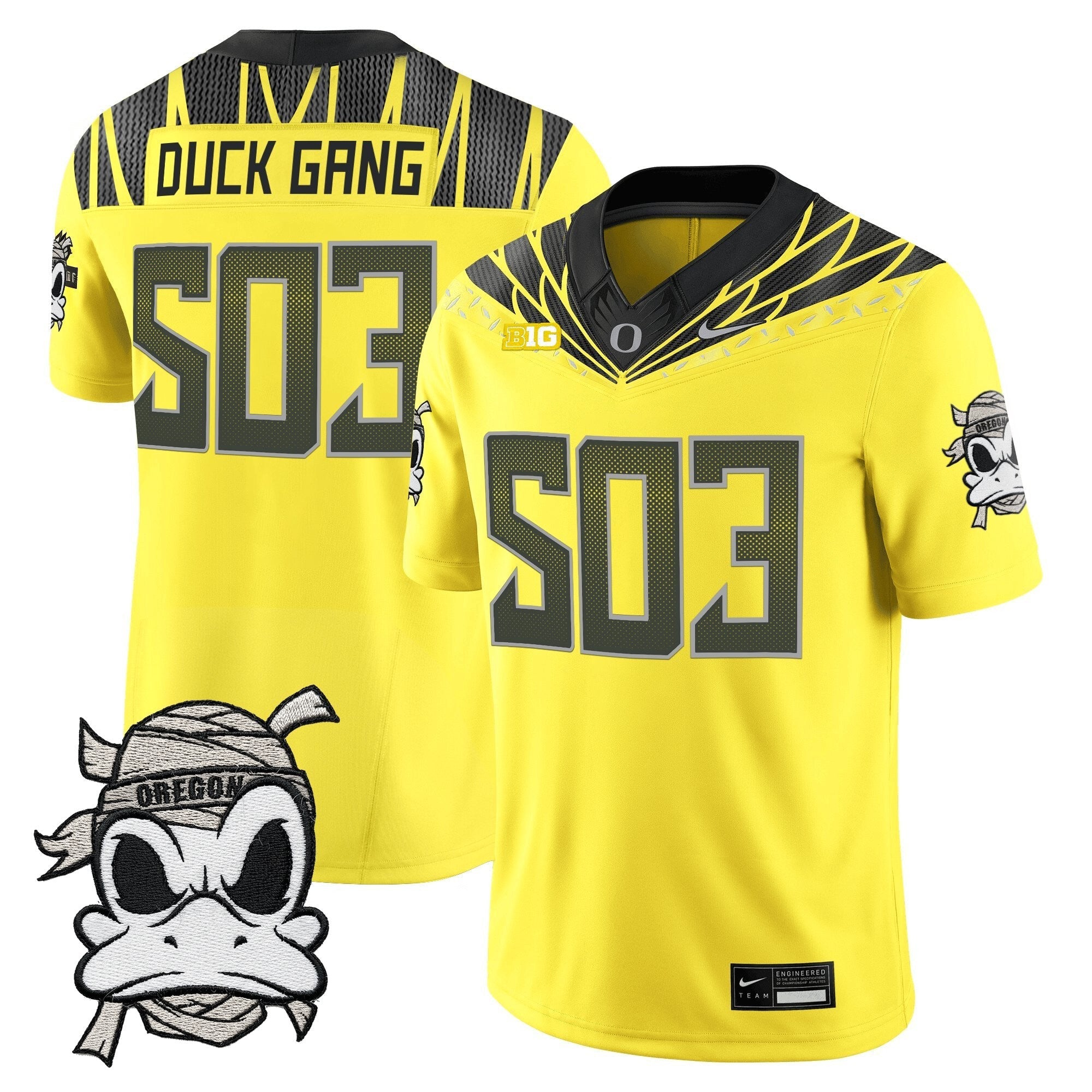 Oregon Ducks 2025 "Mummy Duck" Vapor Limited Jersey V1- All Stitched