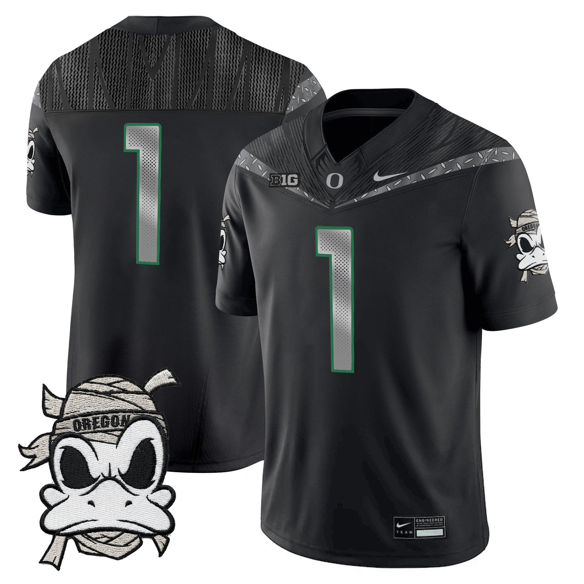 Oregon Ducks 2025 "Mummy Duck" Vapor Limited Jersey V1- All Stitched